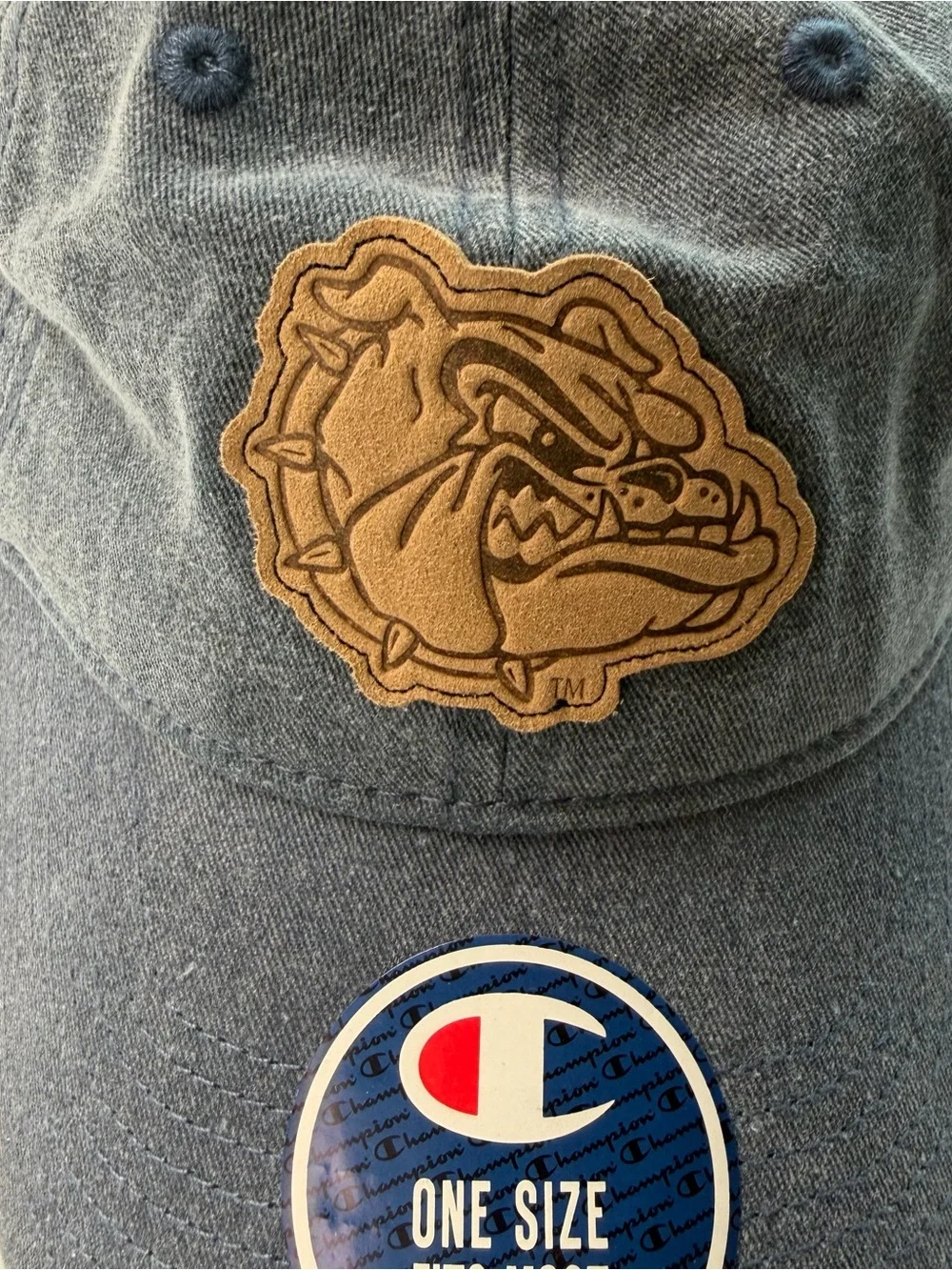 NWT Gonzaga Bulldogs Denim Chambray Adjustable Baseball Cap Hat
